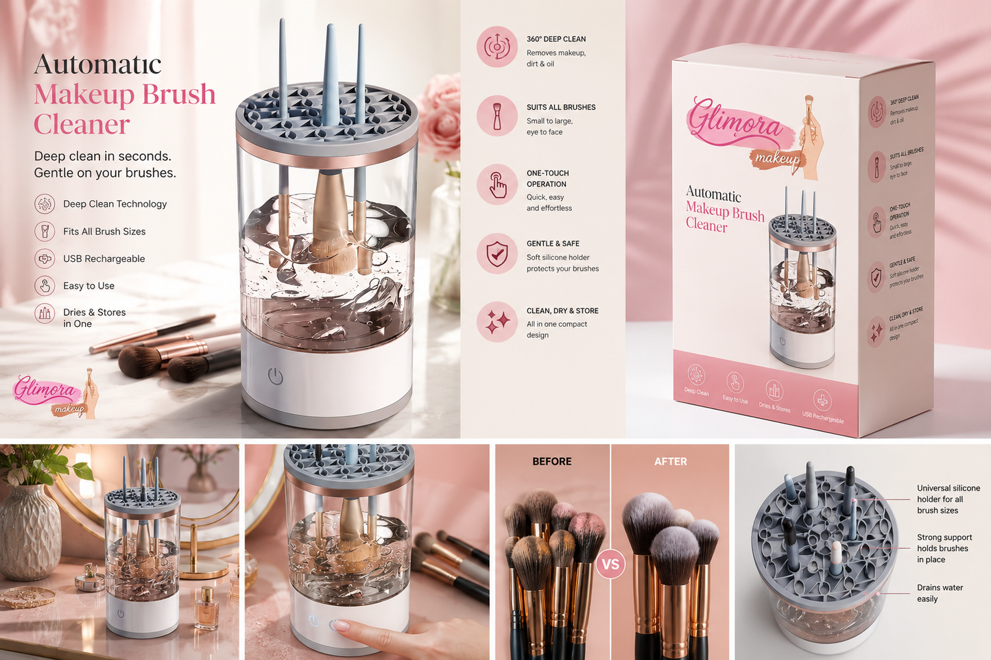 Glimora™ Refresh (Makeup Brush Cleaner)